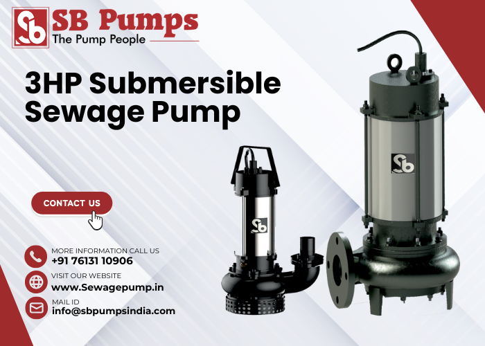 3HP Submersible Sewage Pump