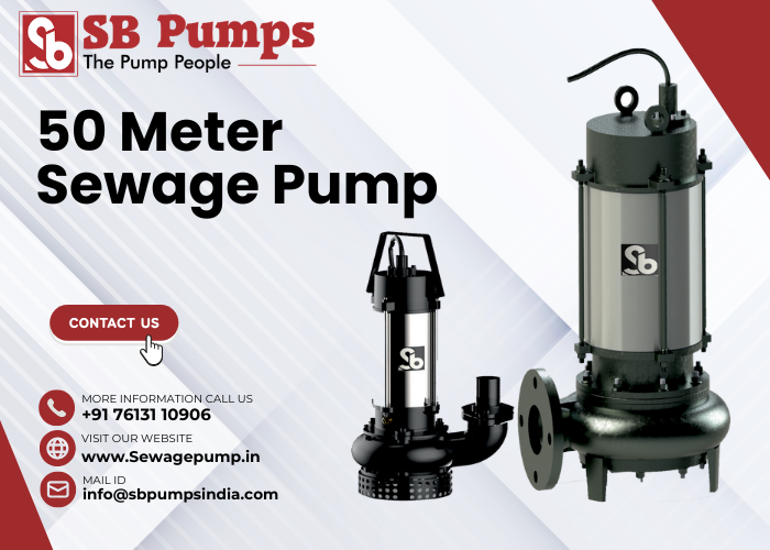 50 Meter Sewage Pump